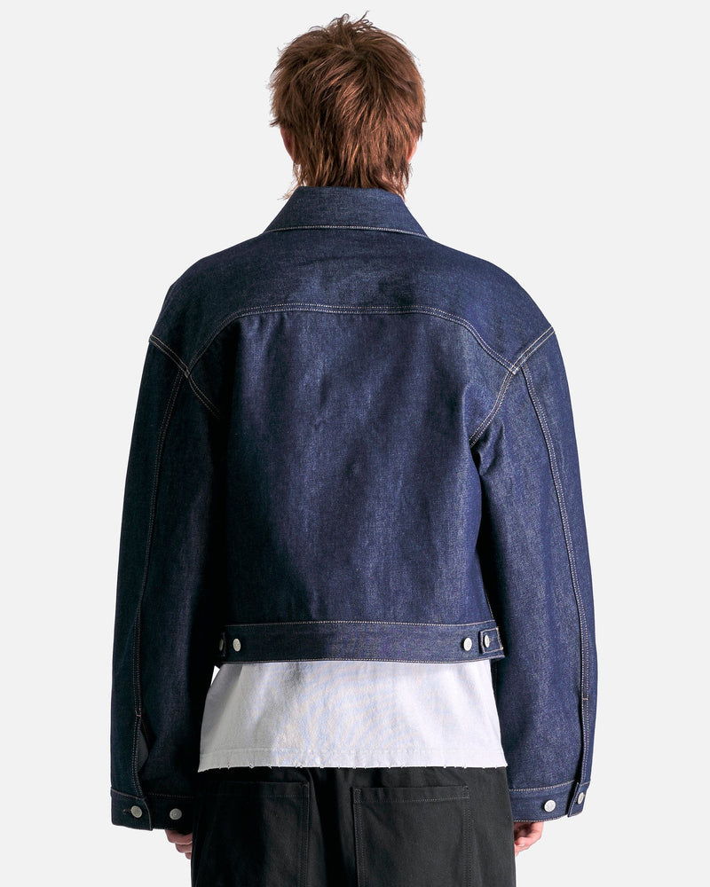 Acne Studios Men's Shirts Denim Outershirt in Indigo Blue
