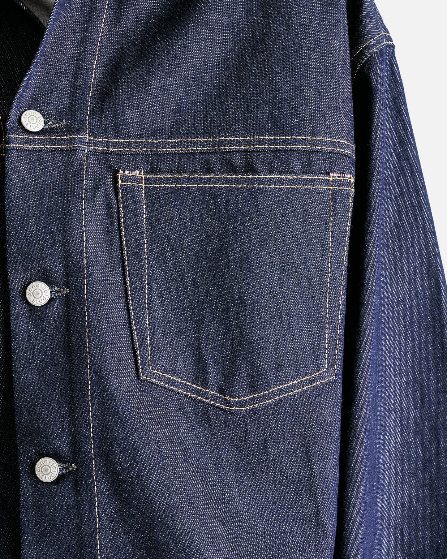 Acne Studios Men's Shirts Denim Outershirt in Indigo Blue