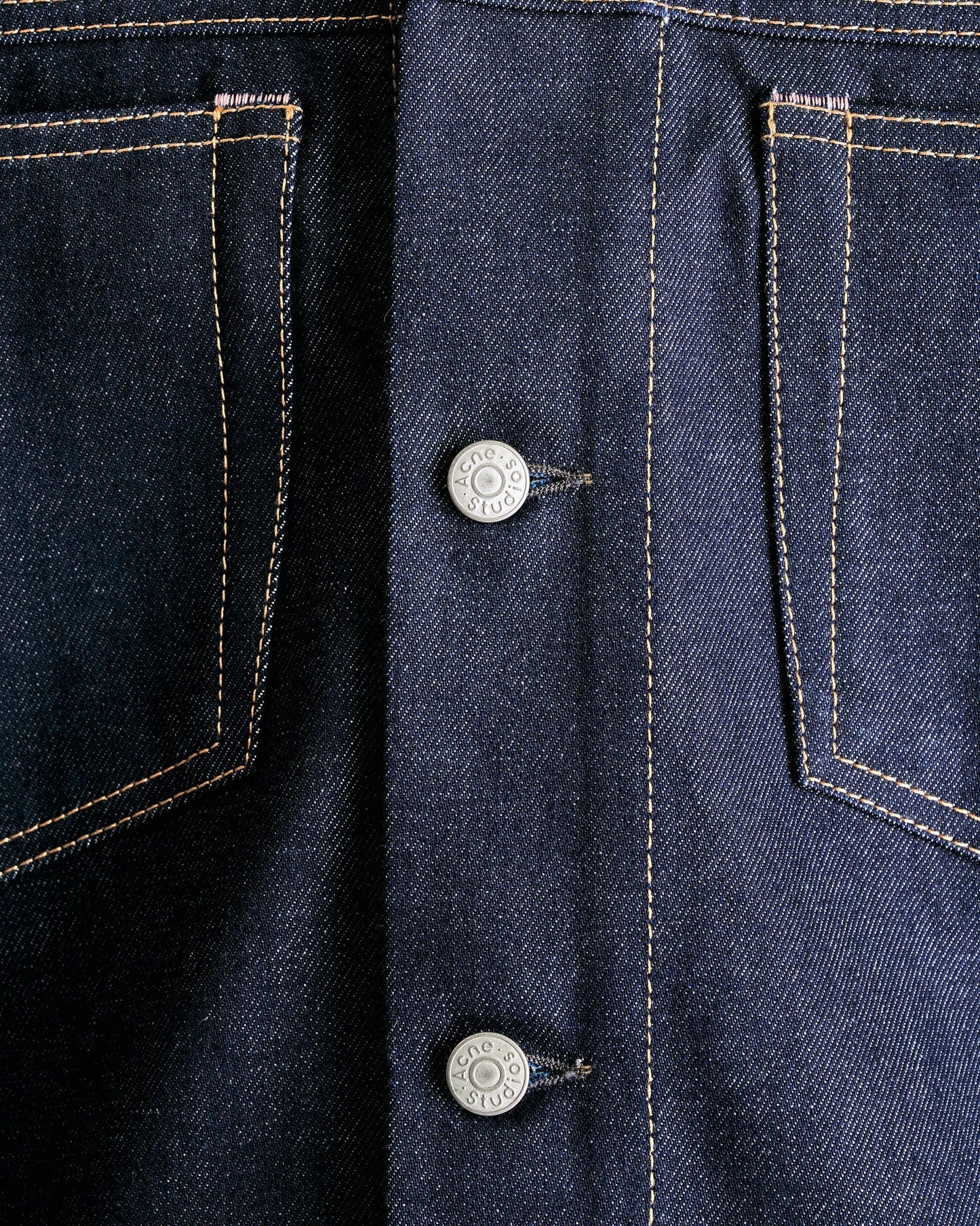 Acne Studios Men's Shirts Denim Outershirt in Indigo Blue