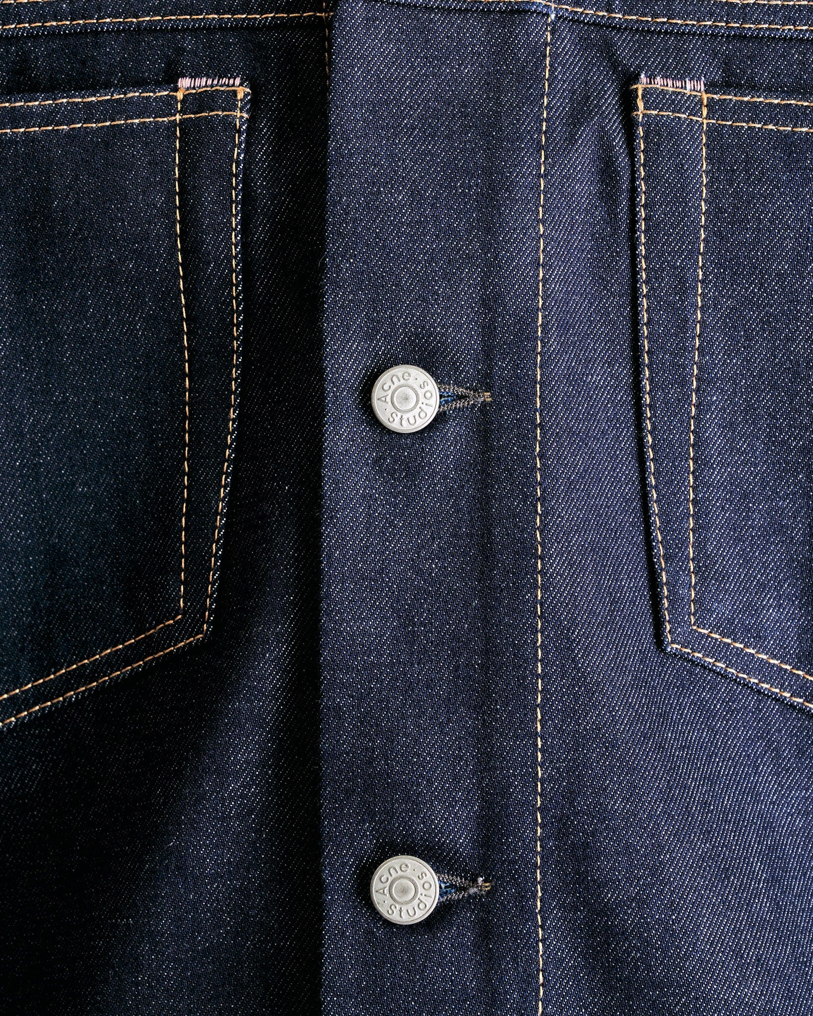 Acne Studios Men's Shirts Denim Outershirt in Indigo Blue