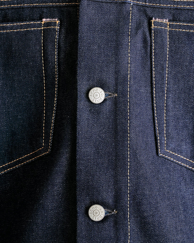 Acne Studios Men's Shirts Denim Outershirt in Indigo Blue