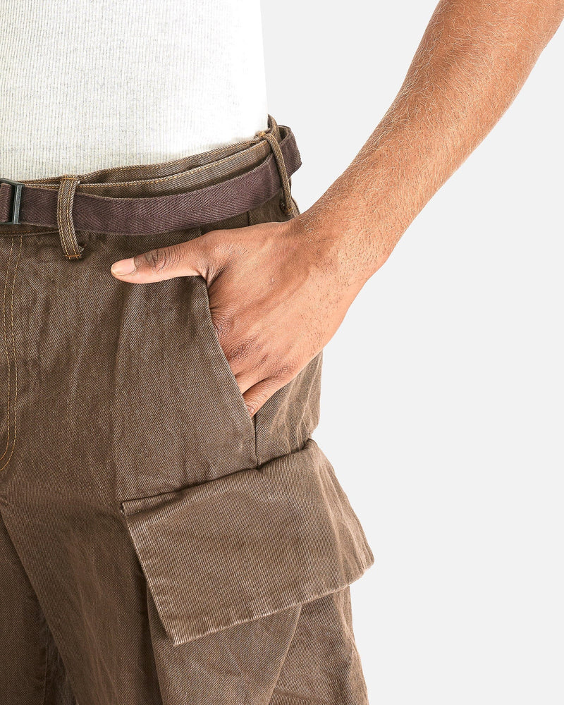 Sacai Men's Pants Denim Pants in Brown