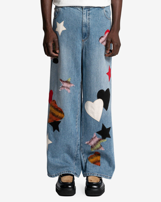 Marni Men's Jeans Denim Pants in Ceramic
