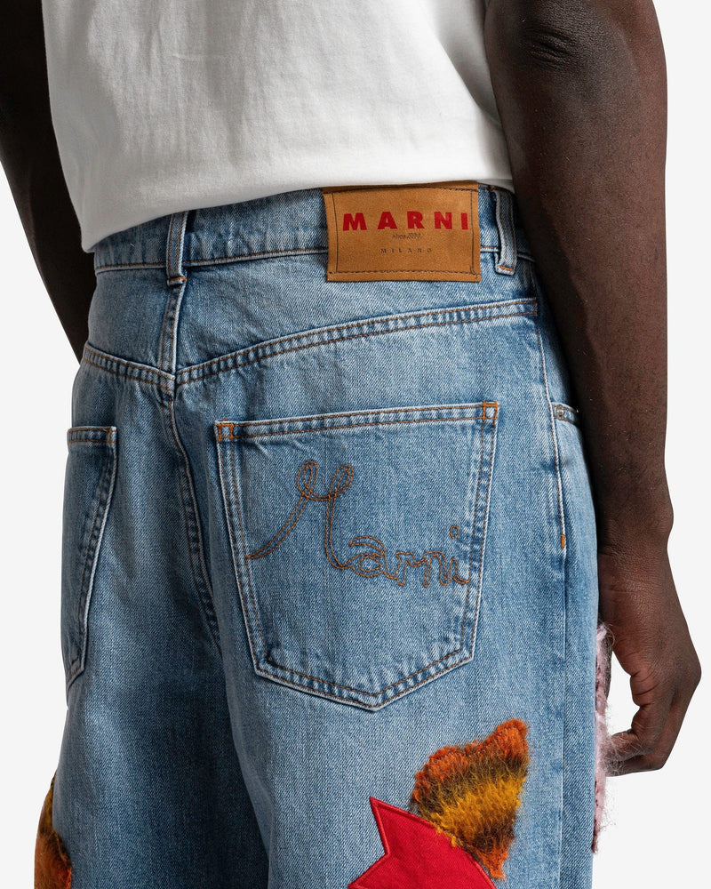 Marni Men's Jeans Denim Pants in Ceramic