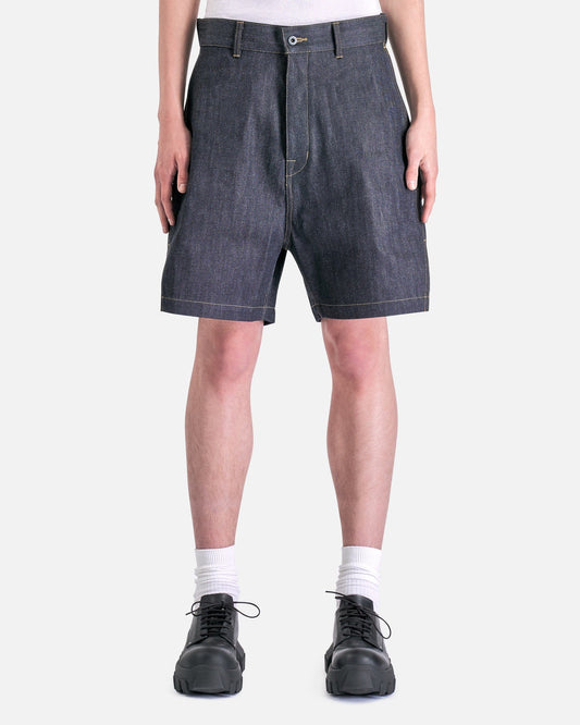 Rick Owens DRKSHDW Men's Shorts Denim Shorts in Indigo