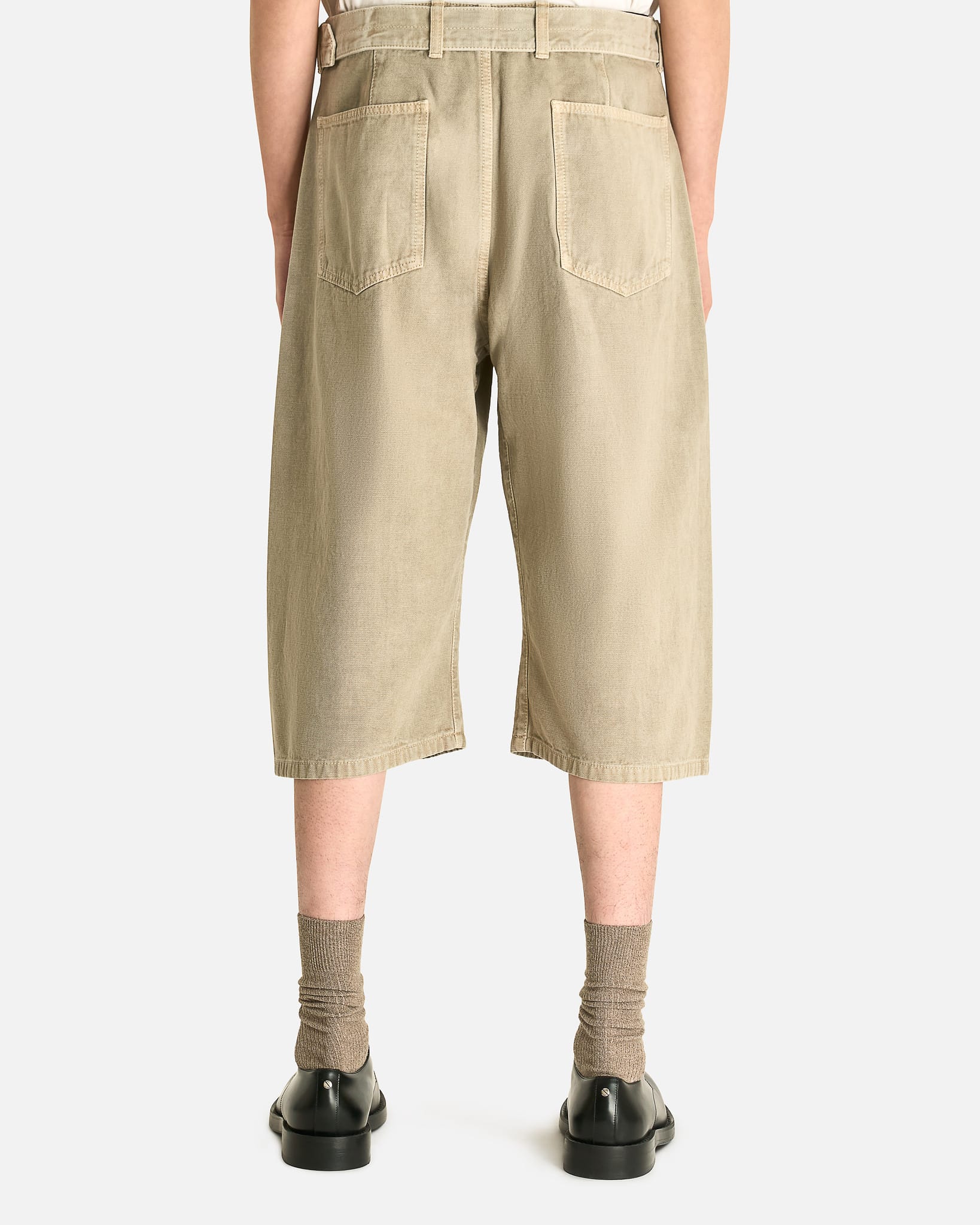 Lemaire Men's Shorts Denim Shorts in Moonstone