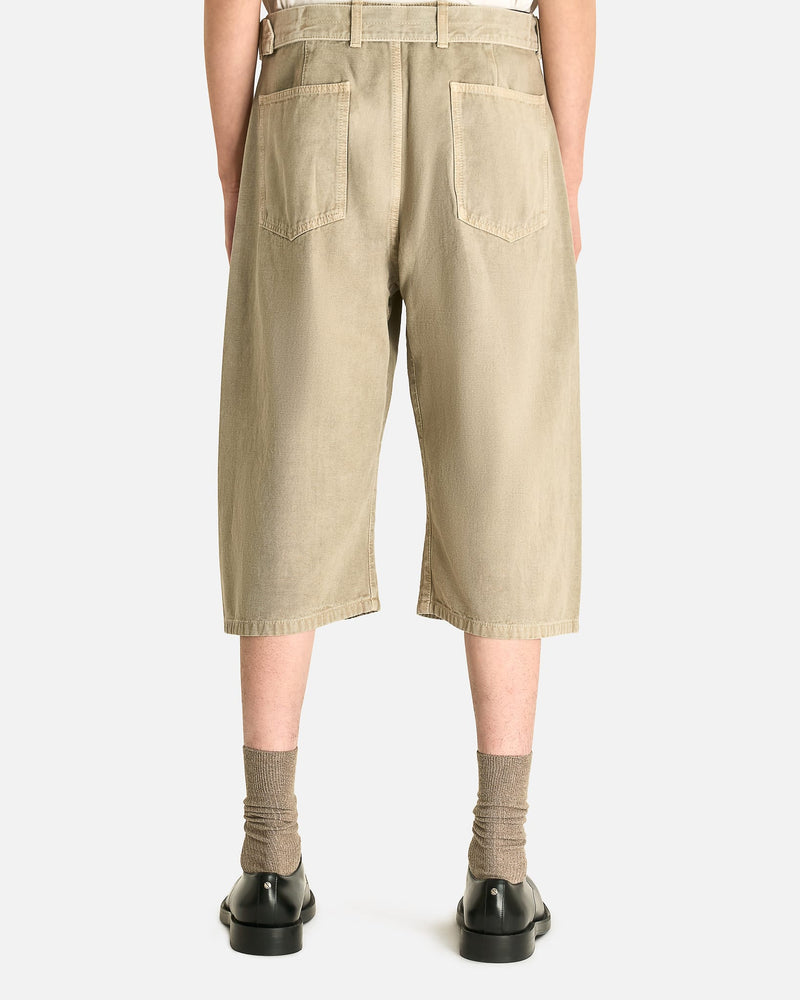 Lemaire Men's Shorts Denim Shorts in Moonstone