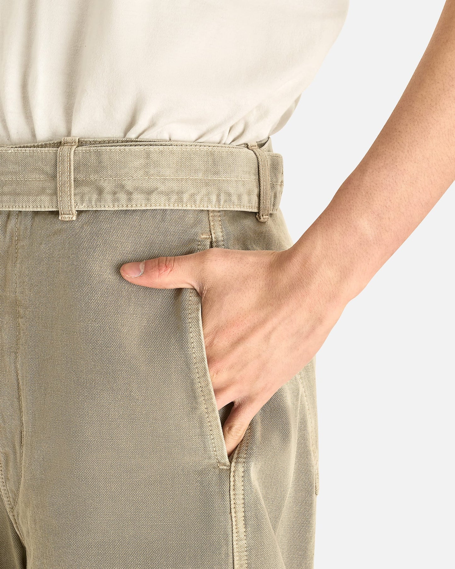 Lemaire Men's Shorts Denim Shorts in Moonstone