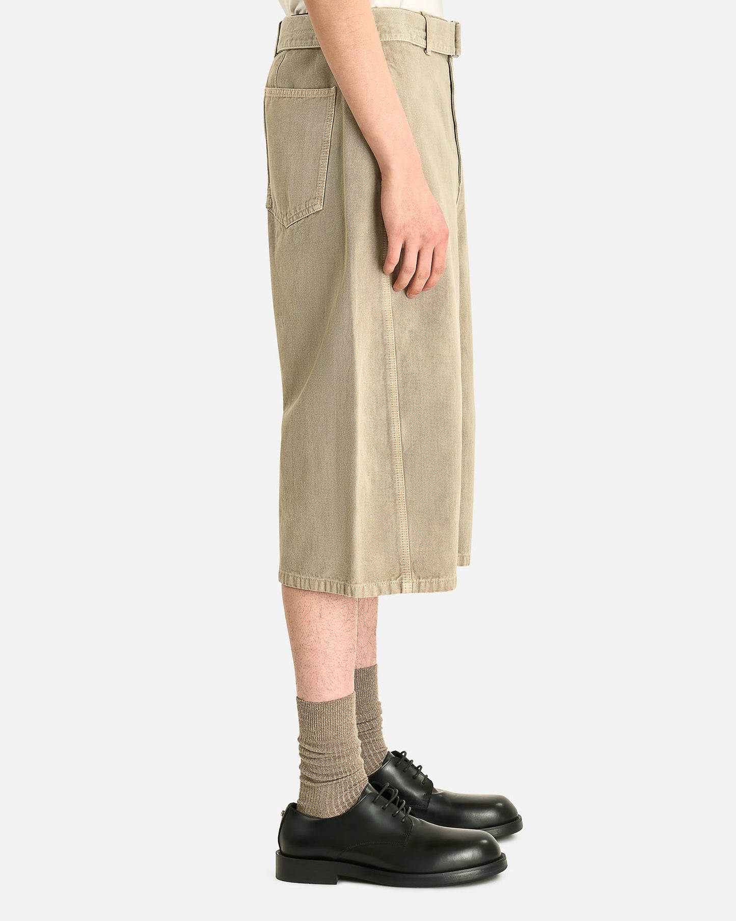 Lemaire Men's Shorts Denim Shorts in Moonstone