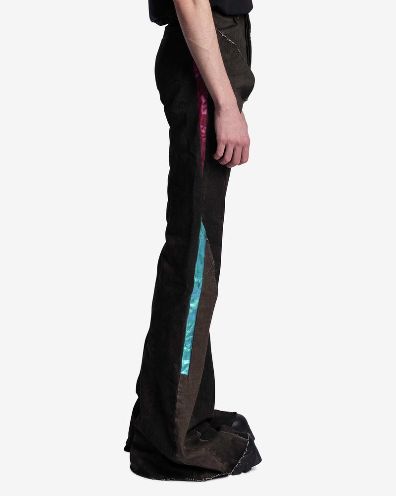 Rick Owens Men's Pants Denim Slivered Bootcut in Dark Dust