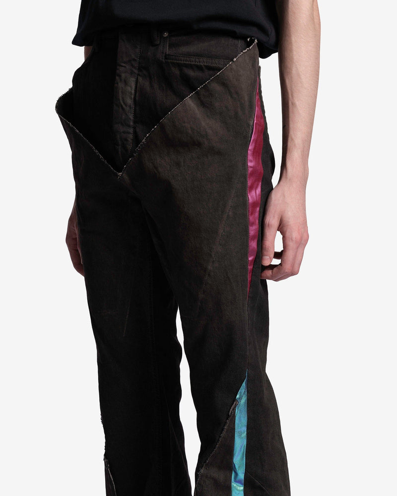 Rick Owens Men's Pants Denim Slivered Bootcut in Dark Dust