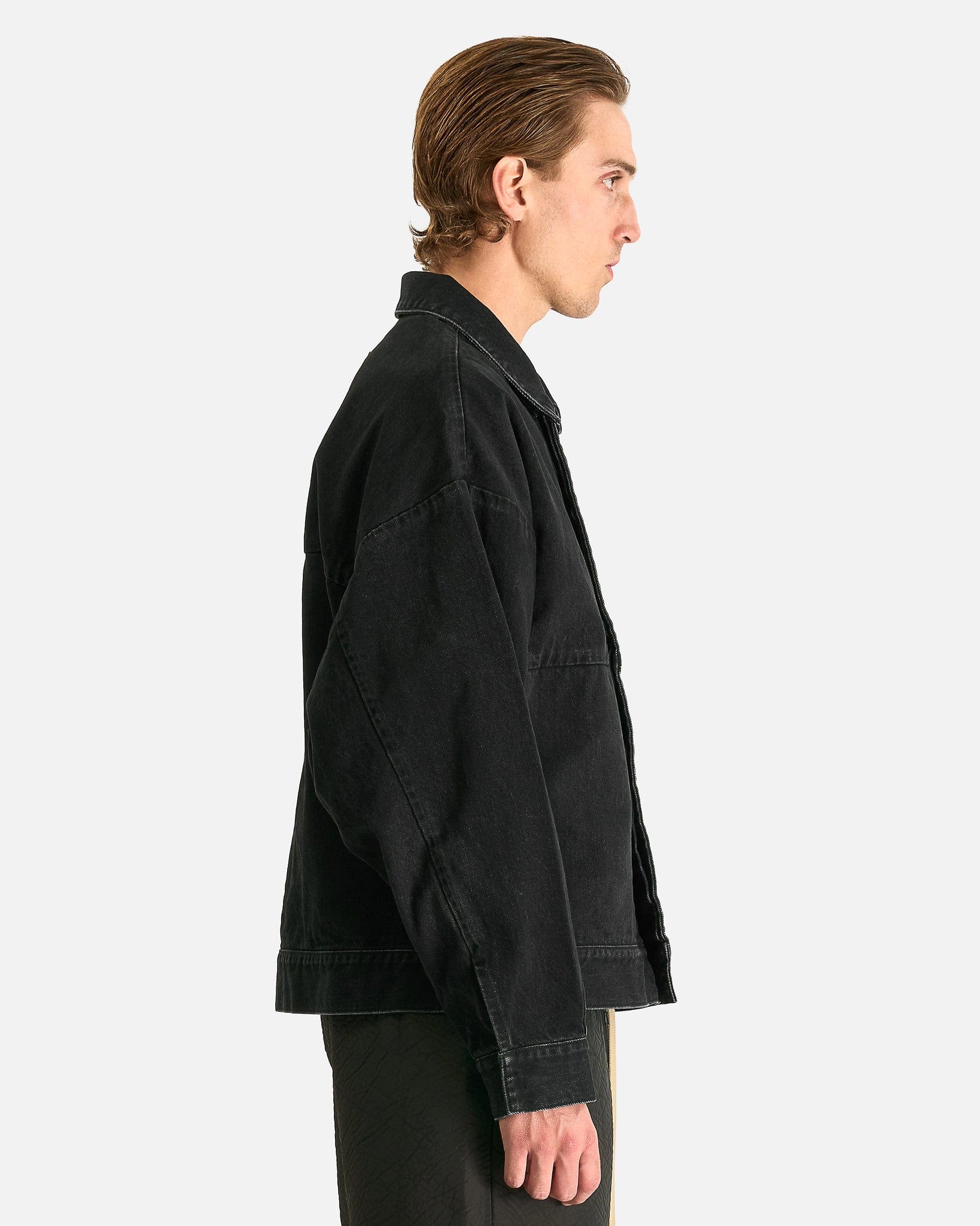 Fear of God Men's Jackets Denim Trucker Jacket in Black
