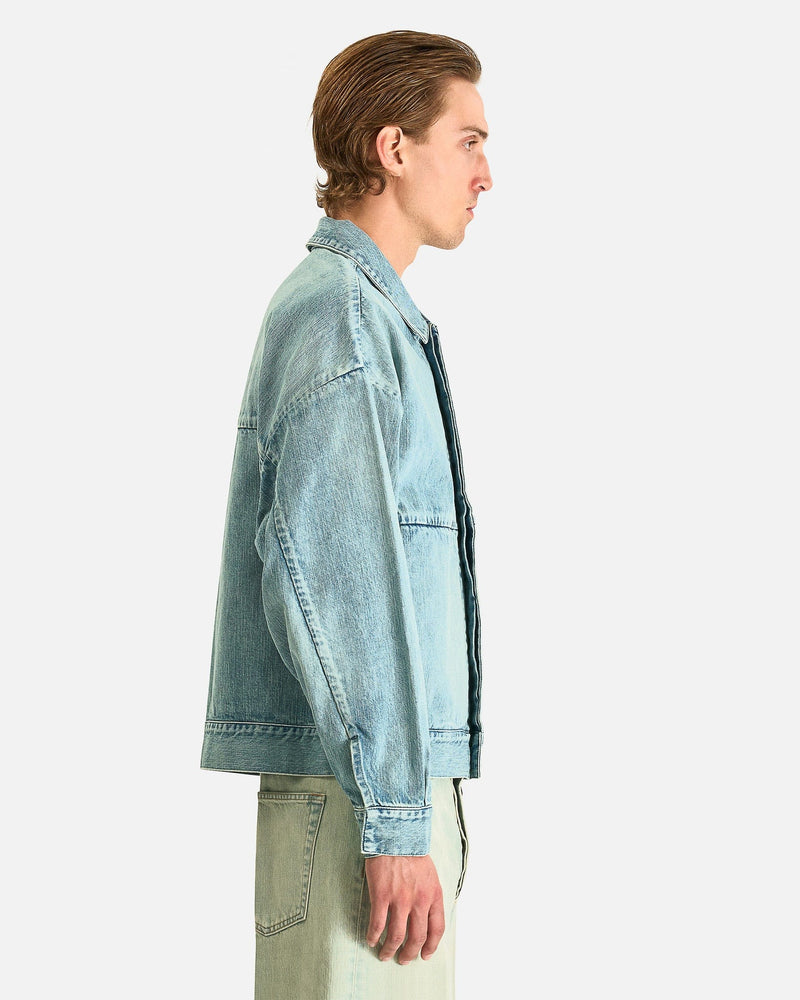Fear of God Men's Jackets Denim Trucker Jacket in Medium Indigo