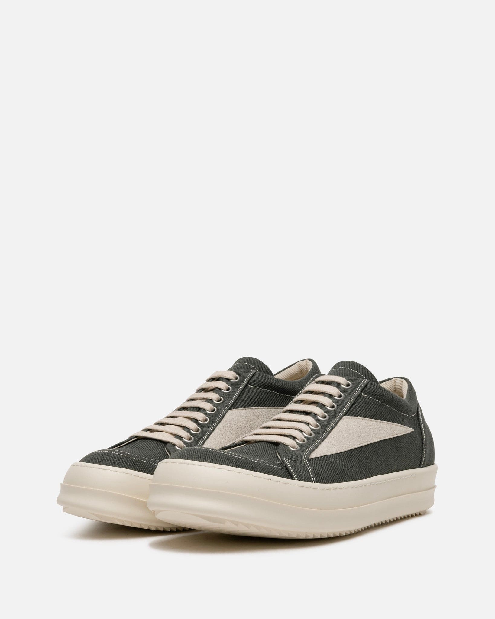 Rick Owens DRKSHDW Men's Sneakers Denim Vintage Sneakers in Hustler Blue/Milk