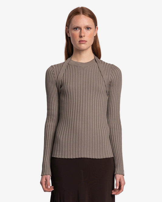 Paloma Wool Women Sweaters Denys Organic Cotton Sweater in Dark Grey