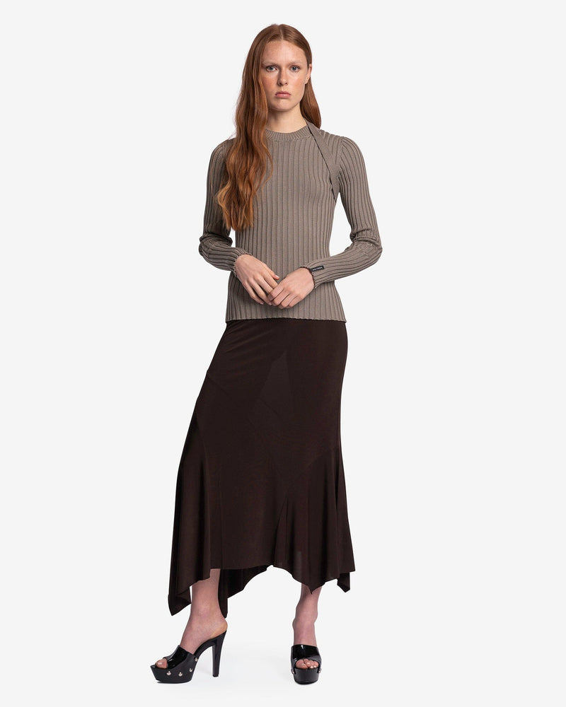 Paloma Wool Women Sweaters Denys Organic Cotton Sweater in Dark Grey