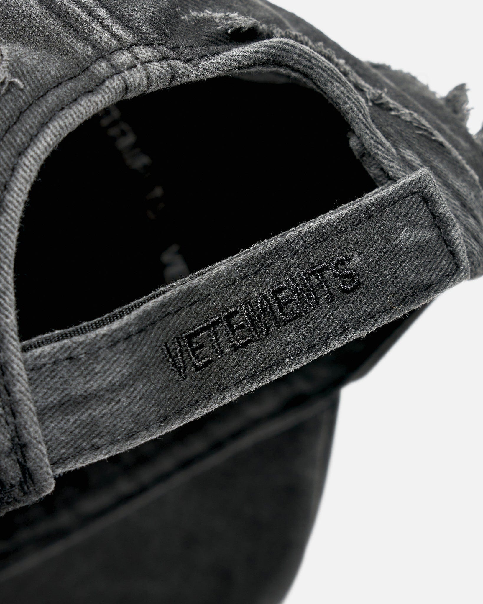Destroyed Cap in Washed Black – SVRN