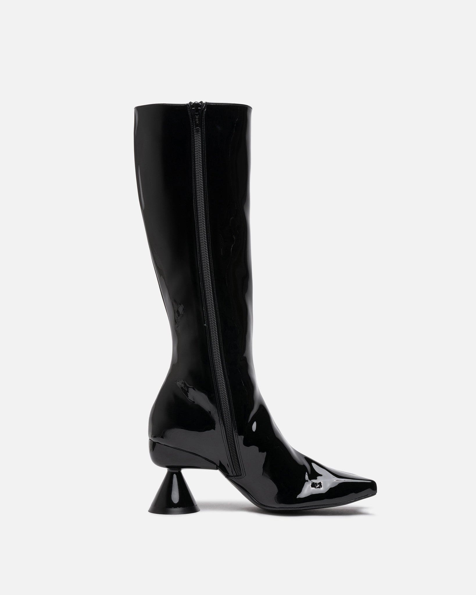 Diablo Boots in Black Pleather – SVRN