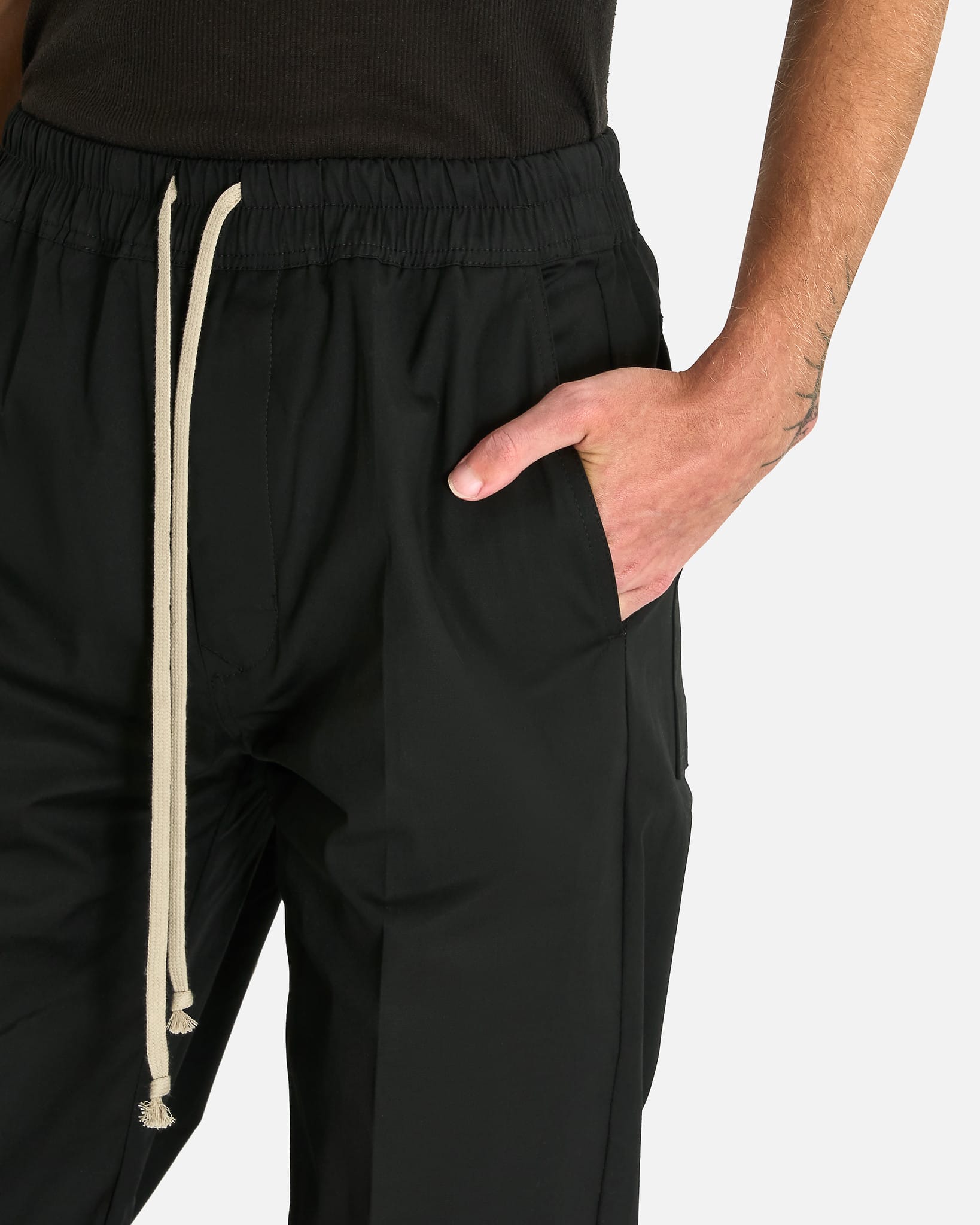 Rick Owens Men's Jeans Dietrich Drawstring in Black