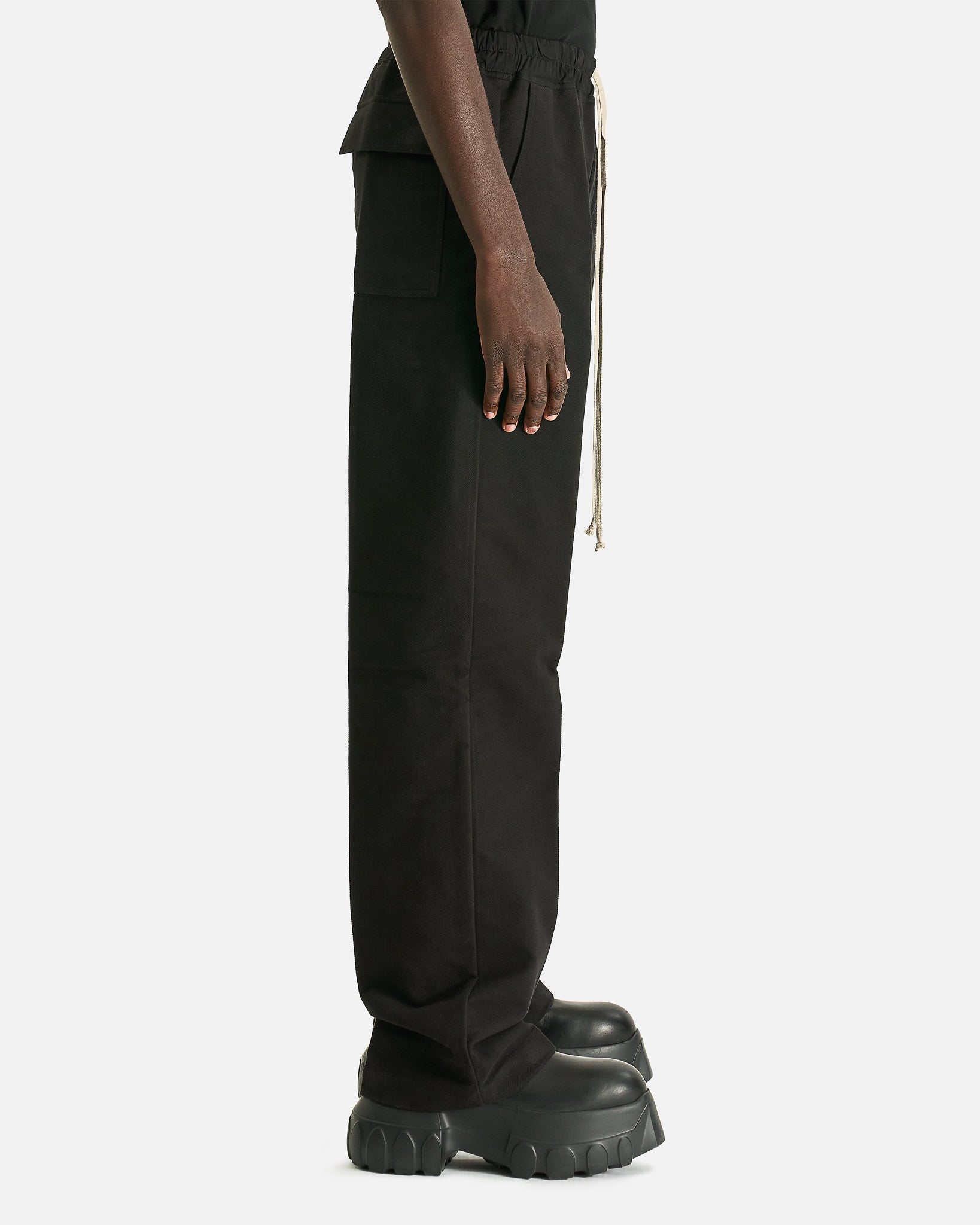 Rick Owens Men's Pants Dietrich Drawstring in Black