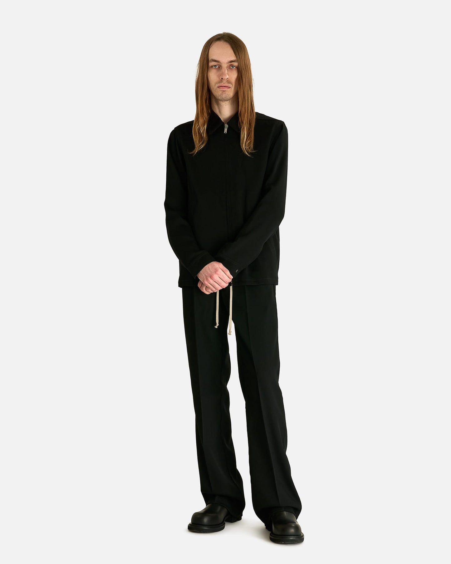Rick Owens Men's Pants Dietrich Drawstring in Black