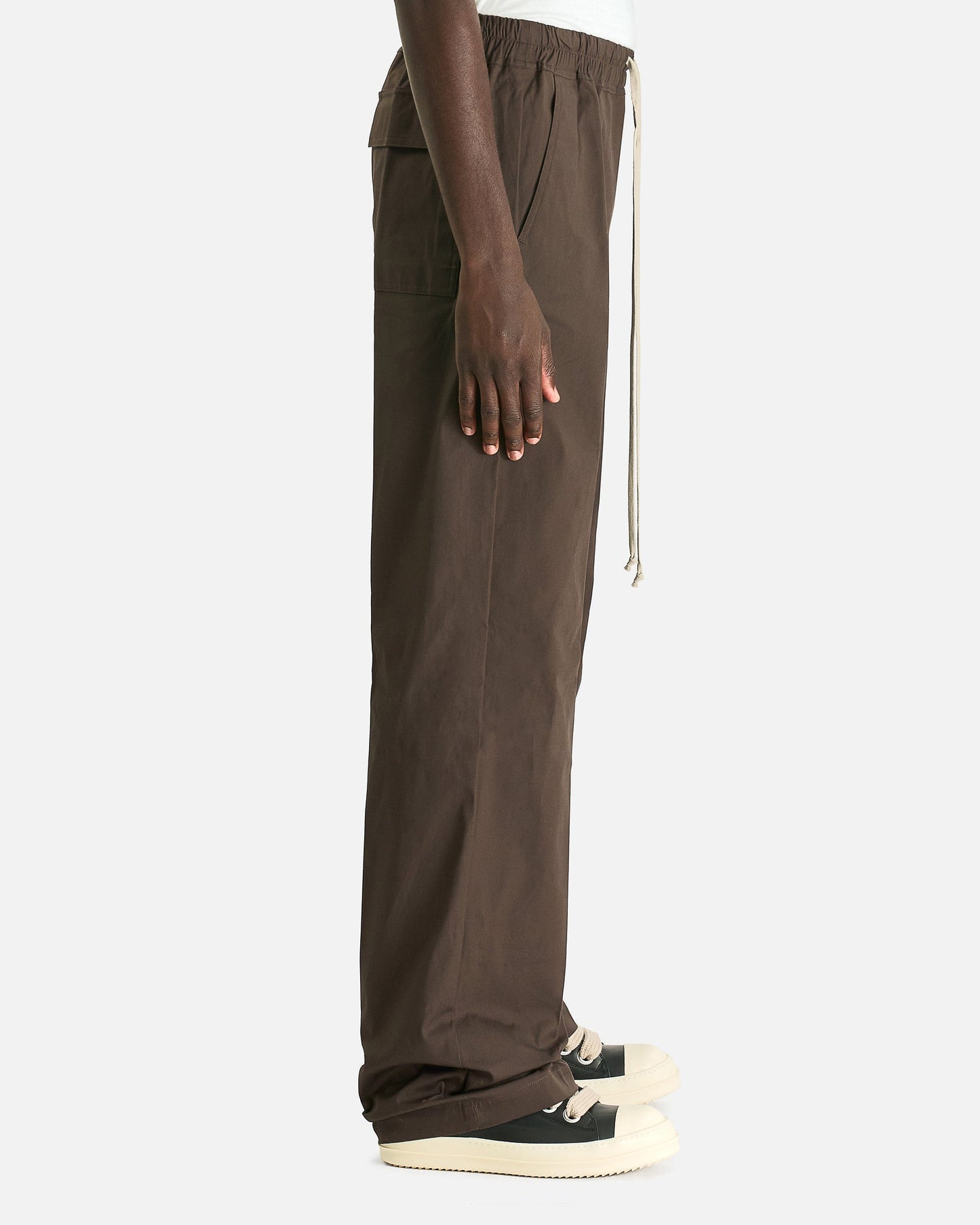 Rick Owens Men's Pants Dietrich Drawstring in Dark Dust