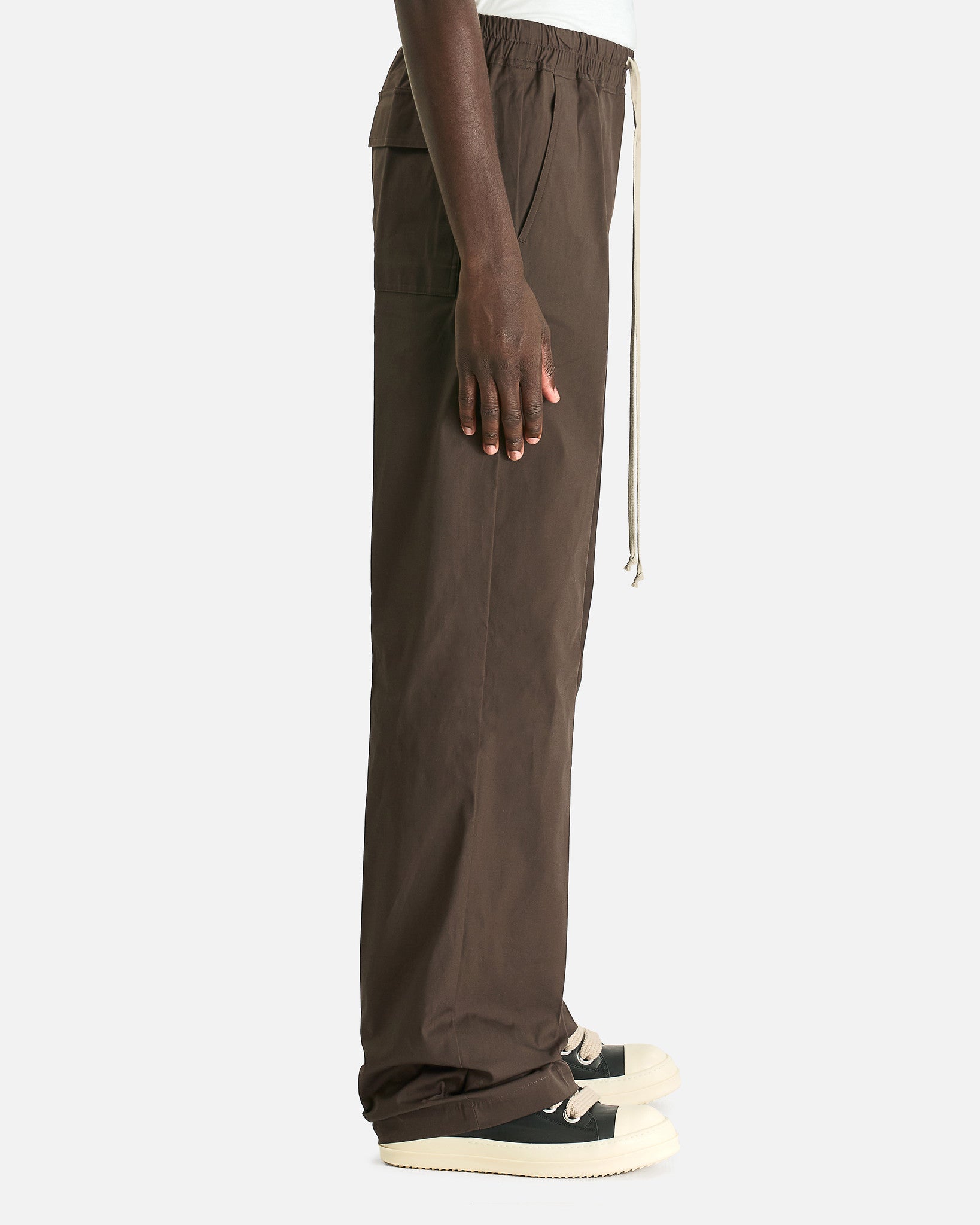 Rick Owens Men's Pants Dietrich Drawstring in Dark Dust