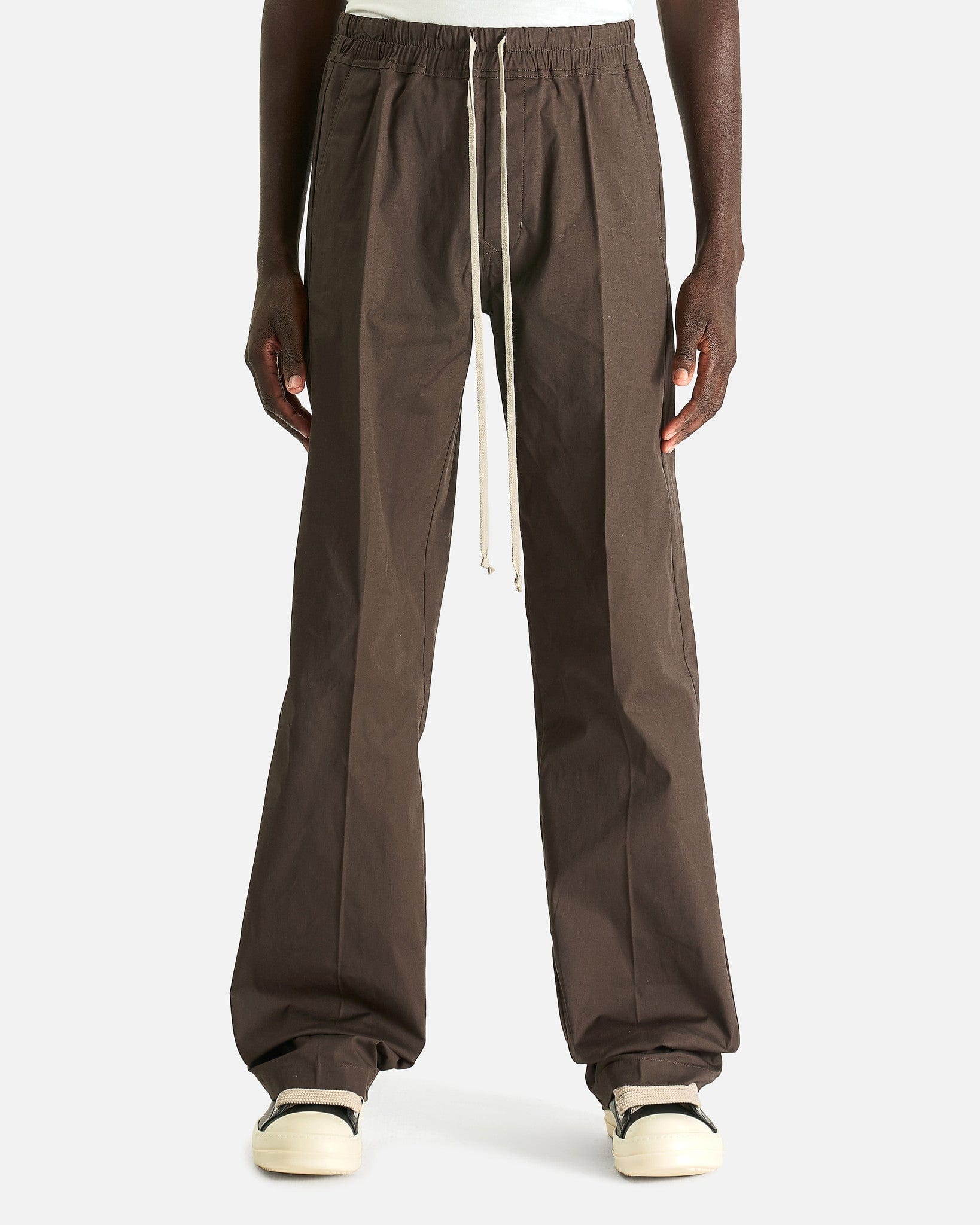 Rick Owens Men's Pants Dietrich Drawstring in Dark Dust