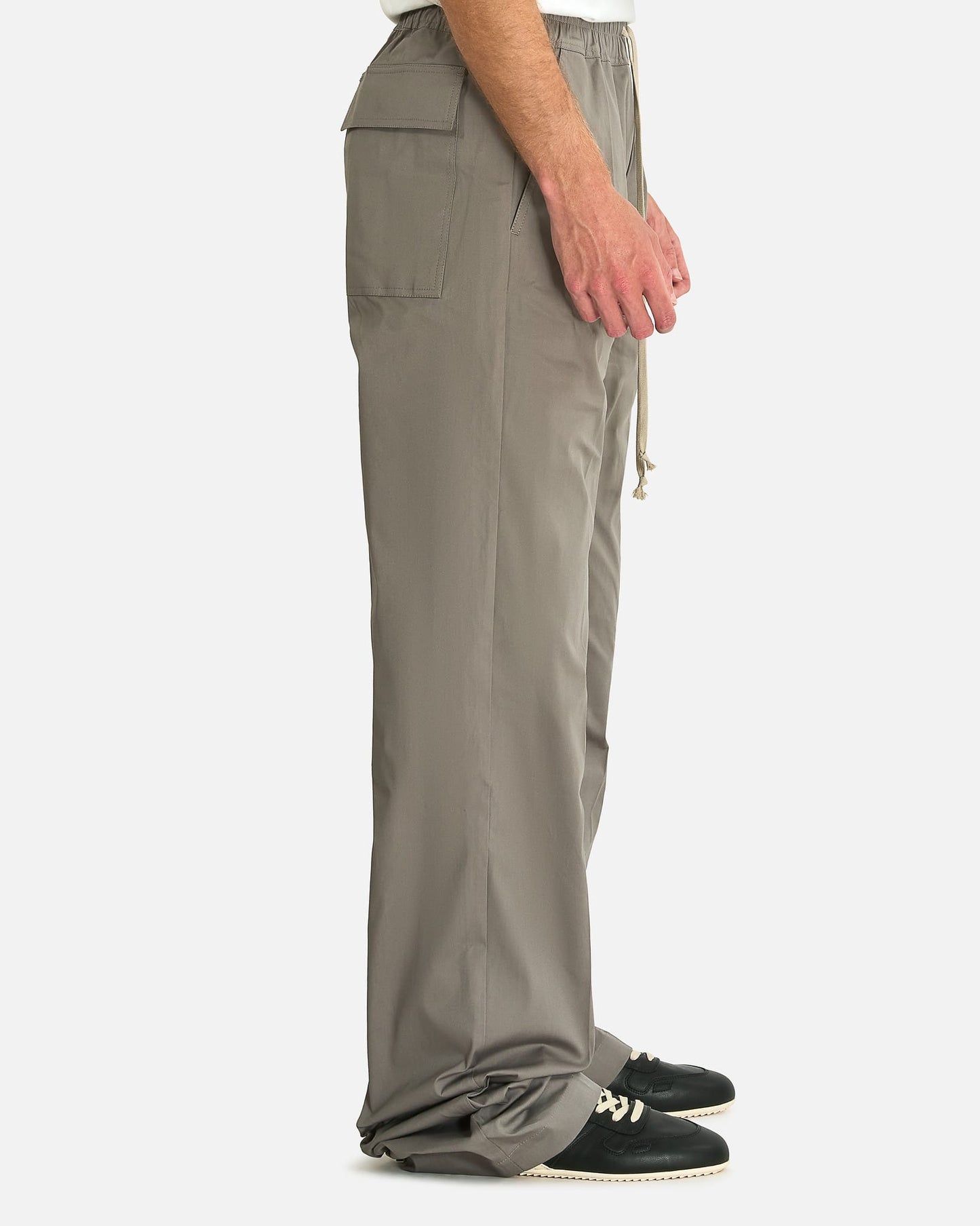 Rick Owens Men's Jeans Dietrich Drawstring in Steel