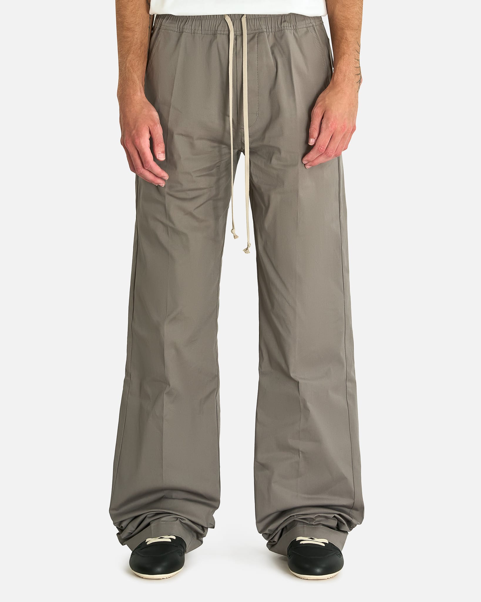 Rick Owens Men's Jeans Dietrich Drawstring in Steel