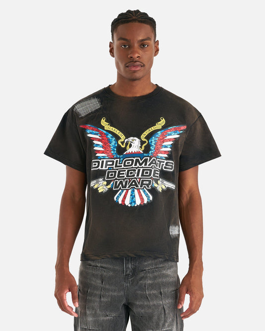 Who Decides War Men's T-Shirts Diplomats Decide Short Sleeve T-Shirt in Rust
