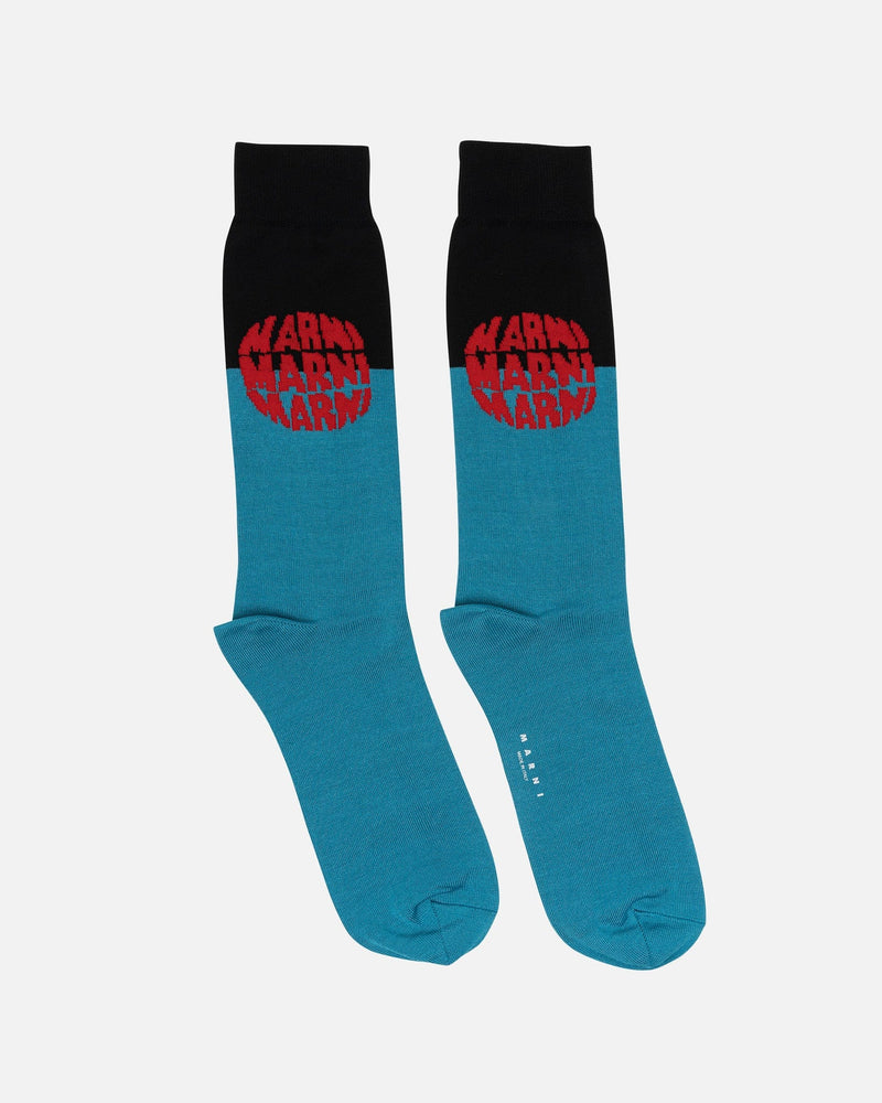 Marni Men's Socks Dot Logo Socks in Linden