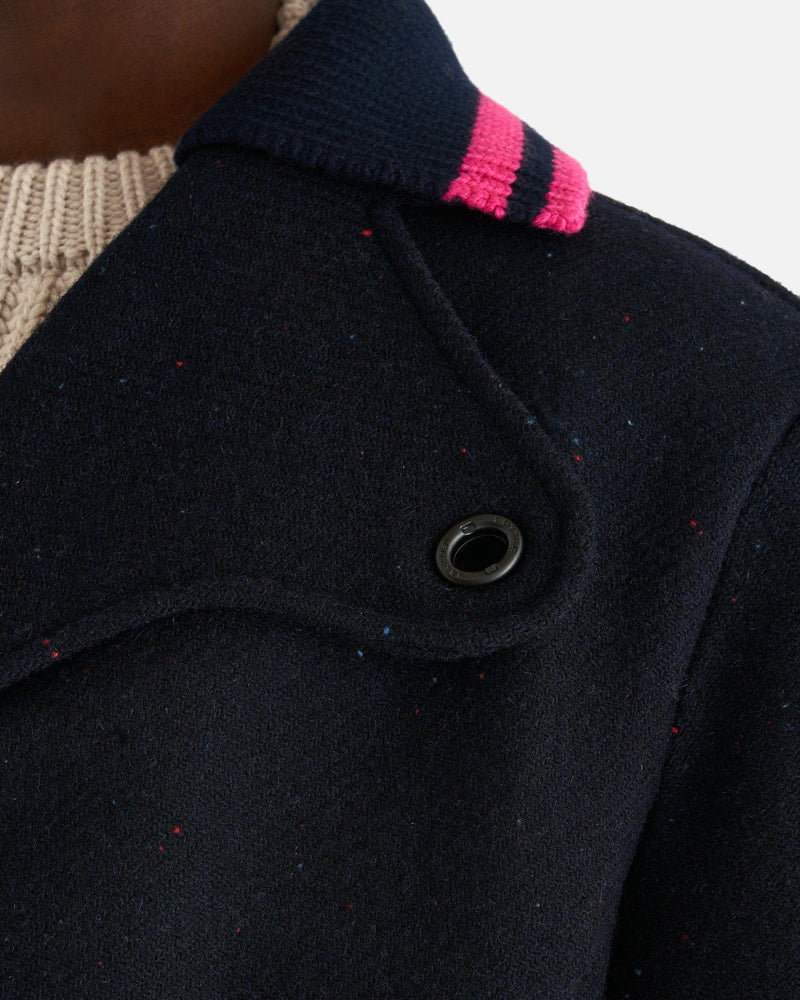 Botter Men's Coat Double Breasted Coat in Speck Navy