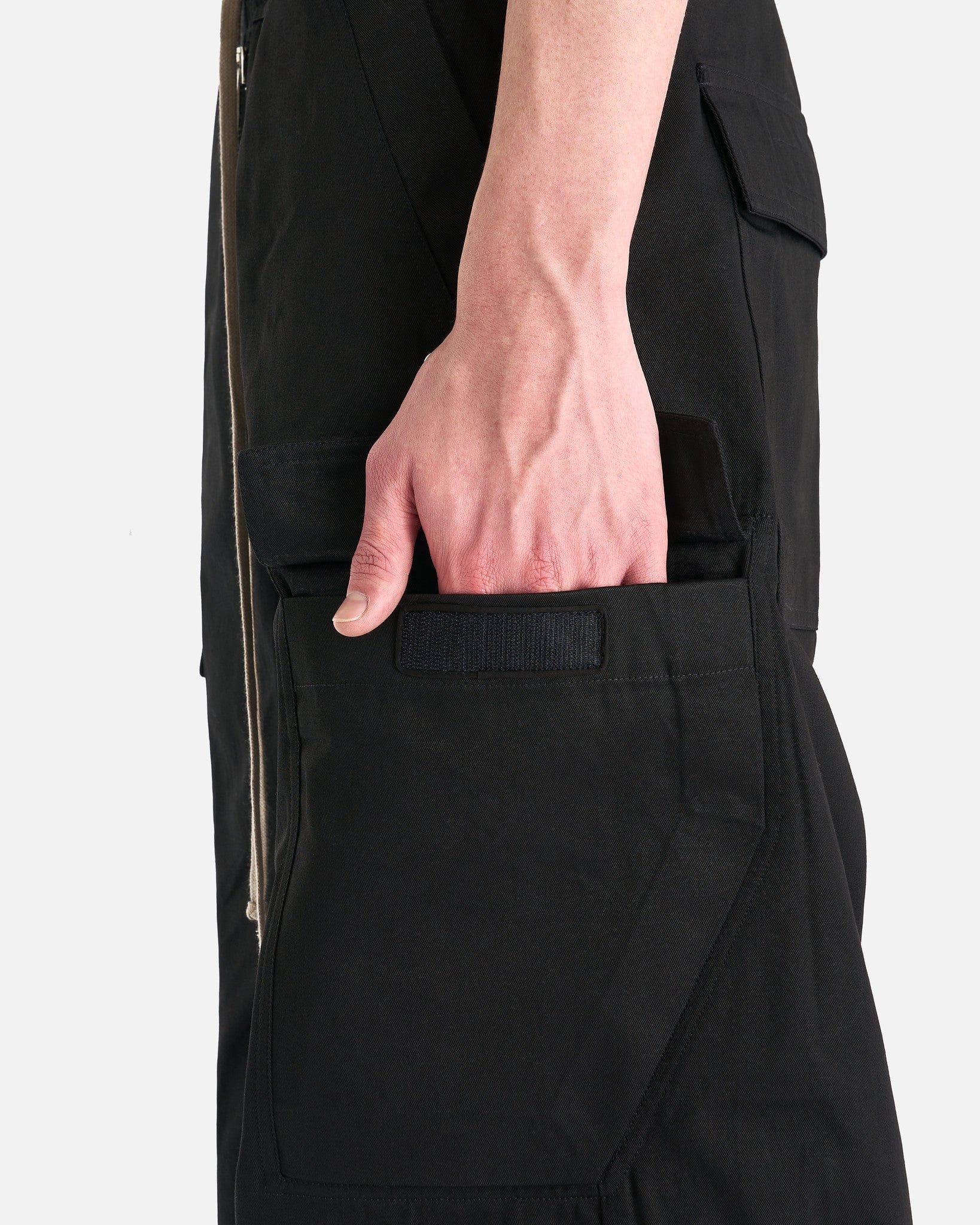 Rick Owens DRKSHDW Men's Pants Double Cargo Jumbo Belas in Black