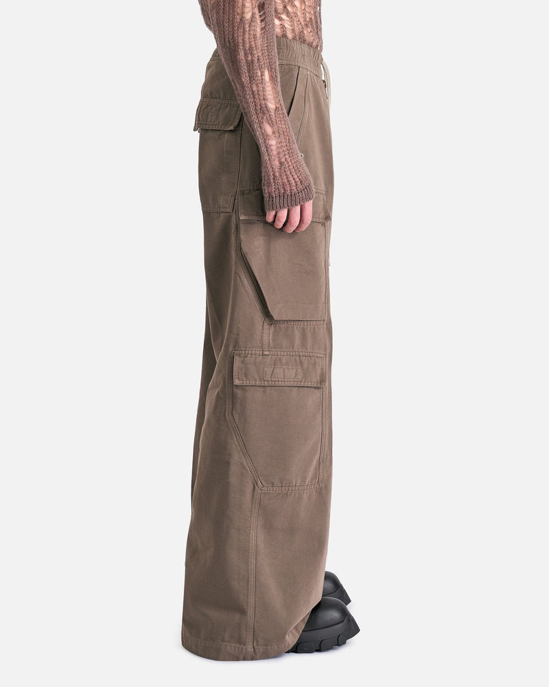 Rick Owens DRKSHDW Men's Pants Double Cargo Jumbo Belas in Dust