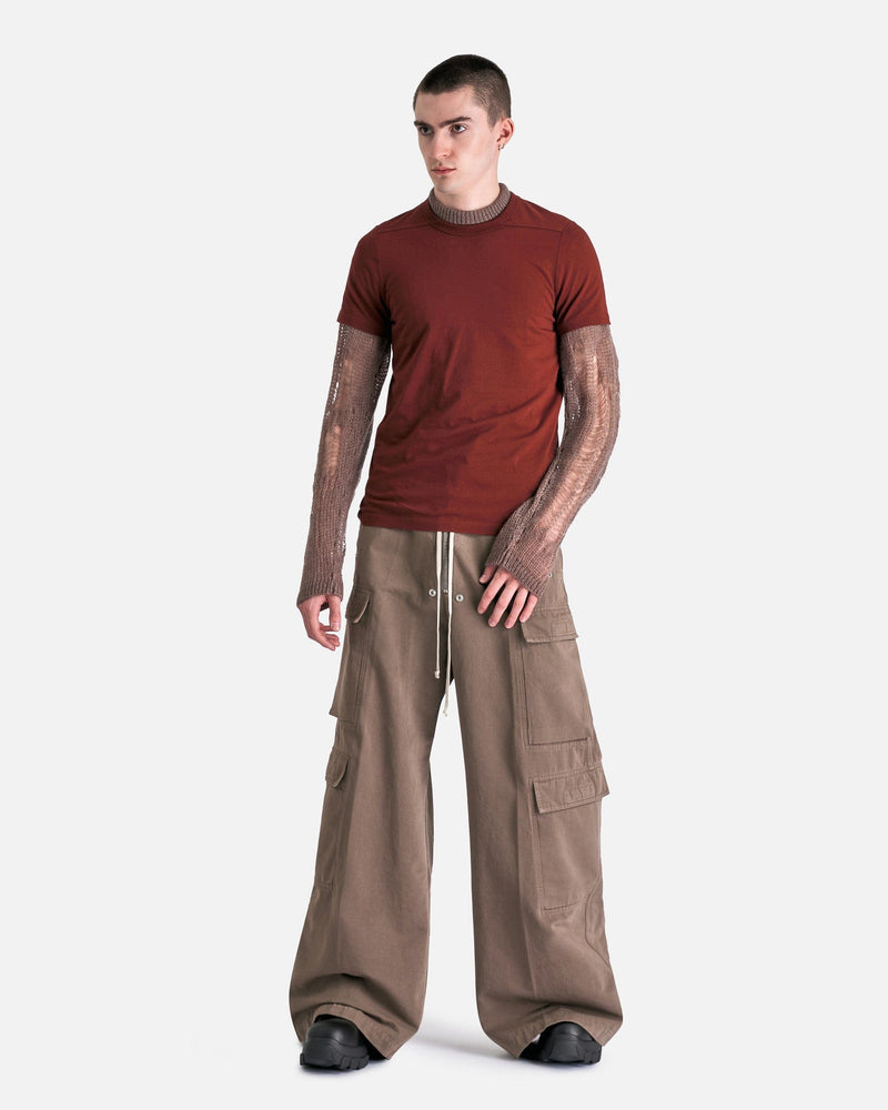 Rick Owens DRKSHDW Men's Pants Double Cargo Jumbo Belas in Dust