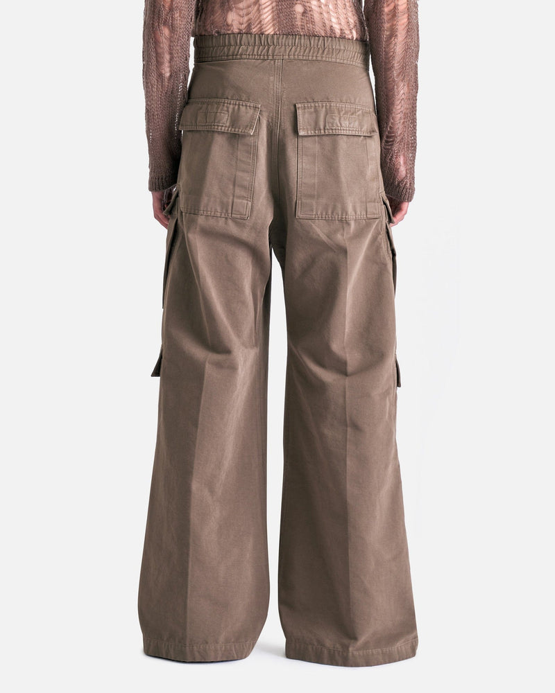 Rick Owens DRKSHDW Men's Pants Double Cargo Jumbo Belas in Dust