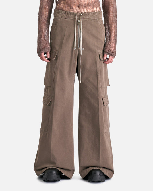 Rick Owens DRKSHDW Men's Pants Double Cargo Jumbo Belas in Dust