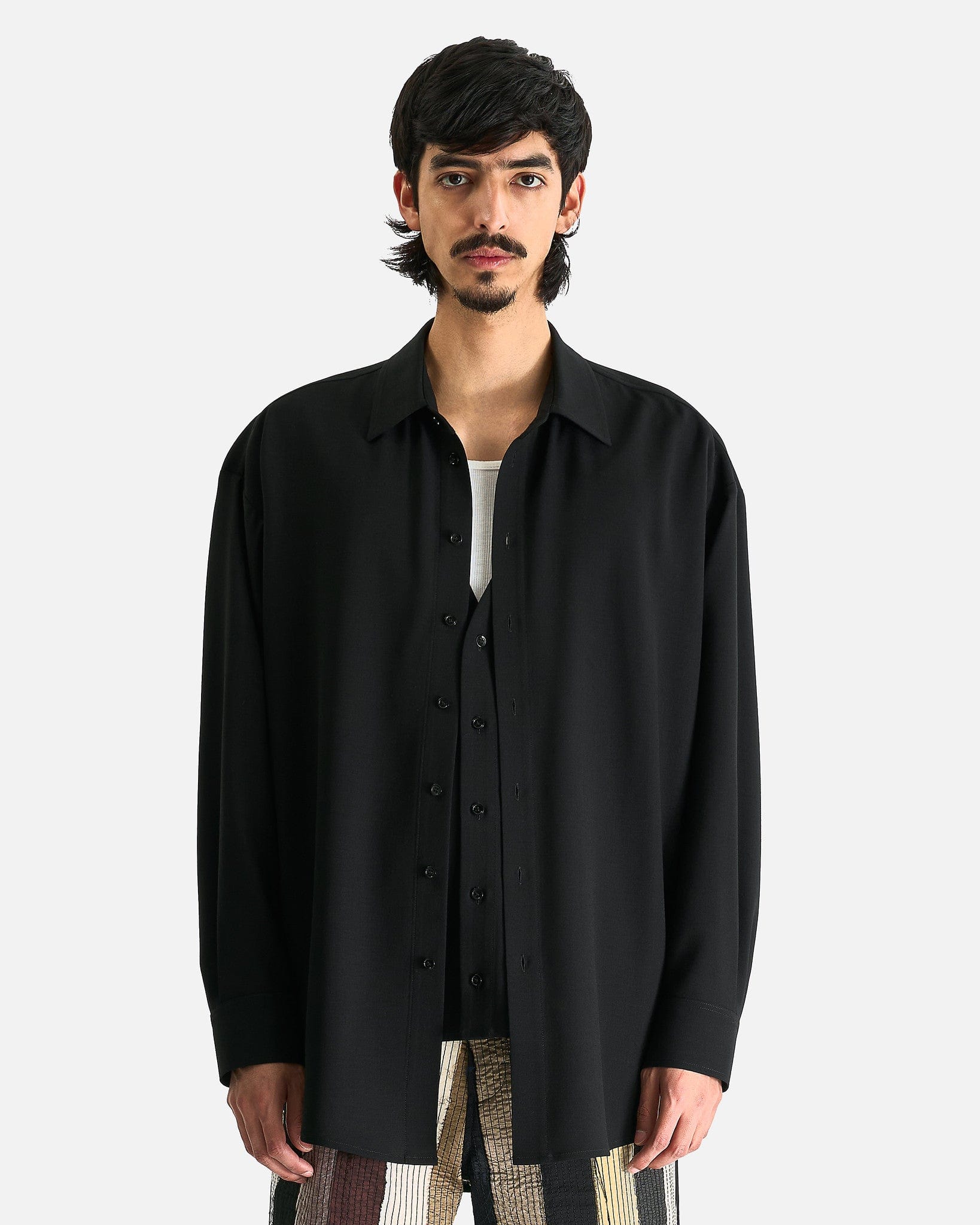 Double Layer Shirt in Black – SVRN