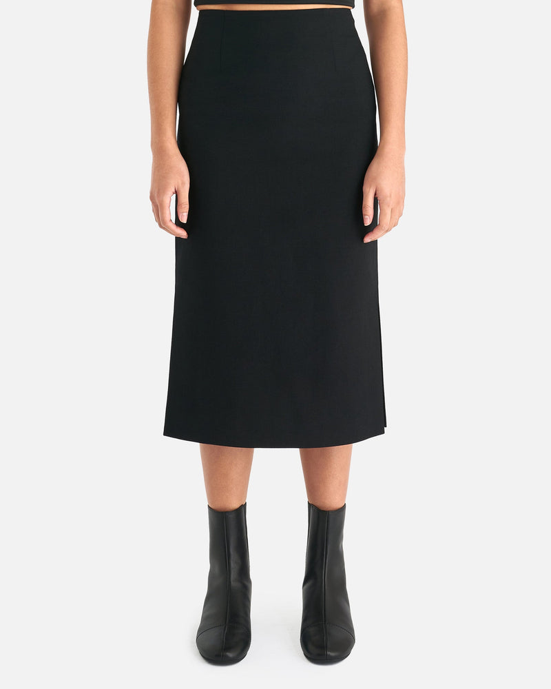 ShuShu/Tong Women Skirts Double Slit Pencil Skirt in Black