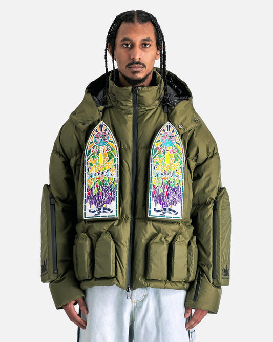 Who Decides War Men's Coat Down Bomber in Green
