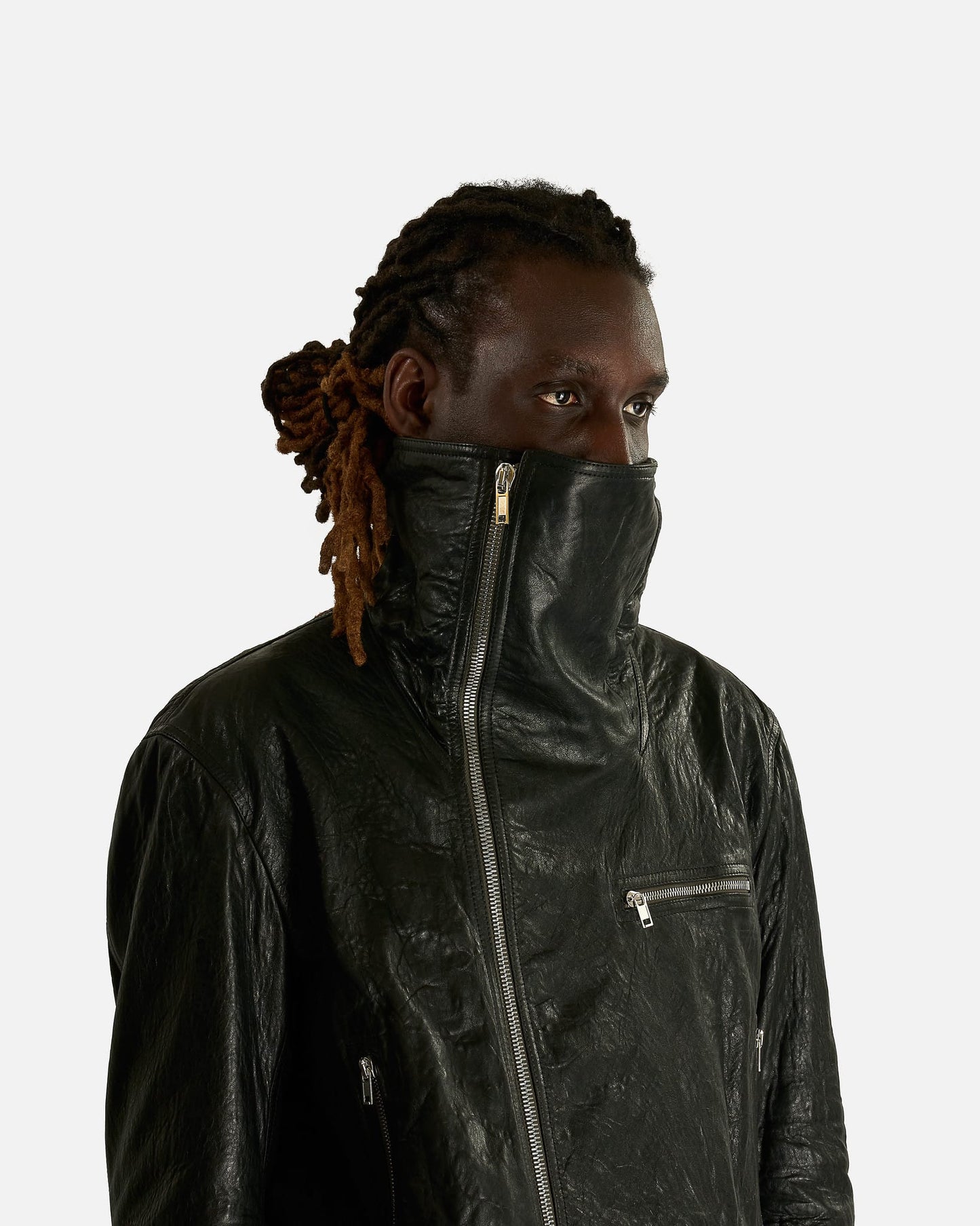 Rick Owens Men's Jackets OS Dracubiker in Black