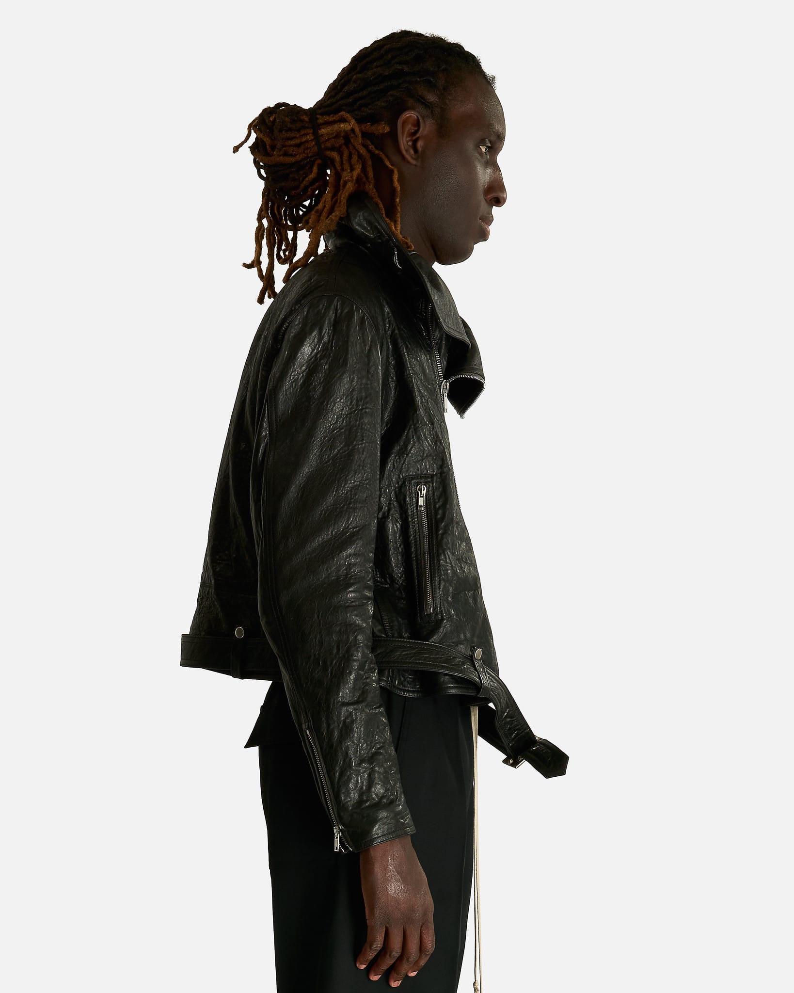 Rick Owens Men's Jackets OS Dracubiker in Black