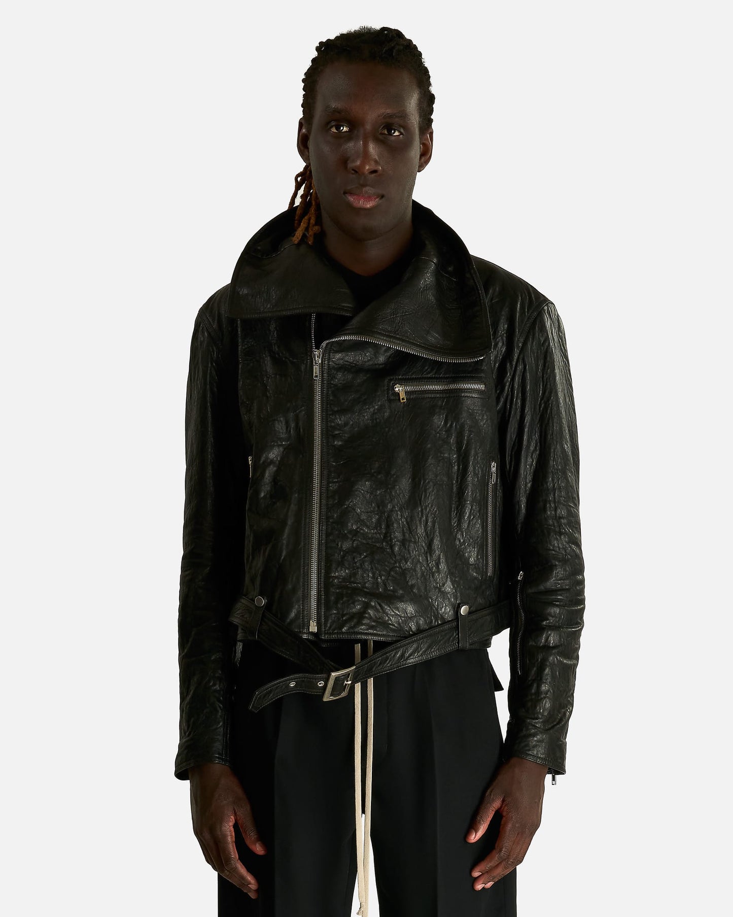 Rick Owens Men's Jackets OS Dracubiker in Black