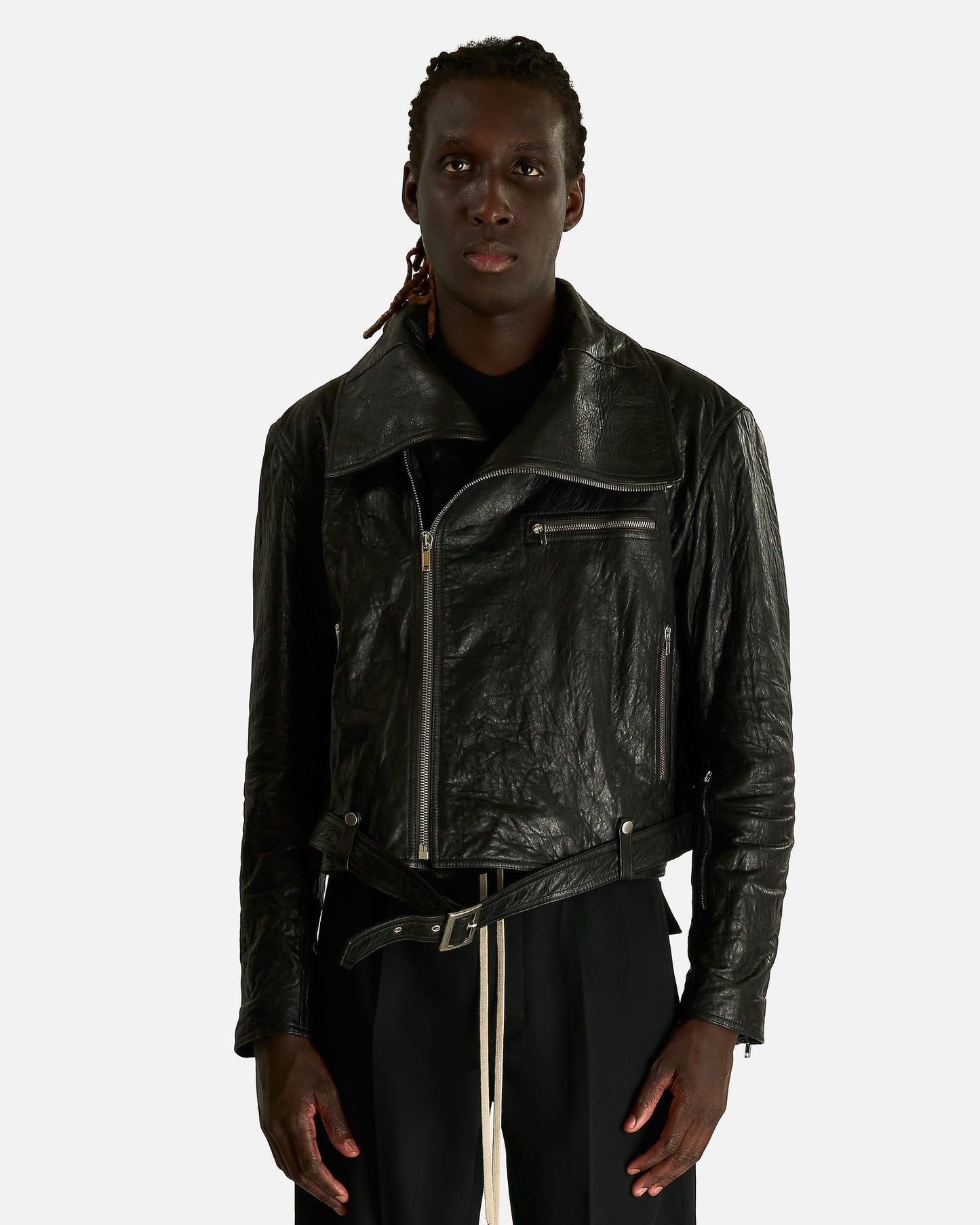 Rick Owens Men's Jackets OS Dracubiker in Black