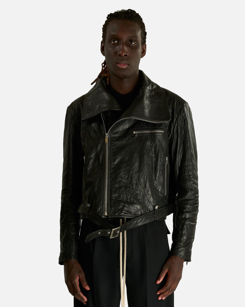Rick Owens Men's Jackets OS Dracubiker in Black