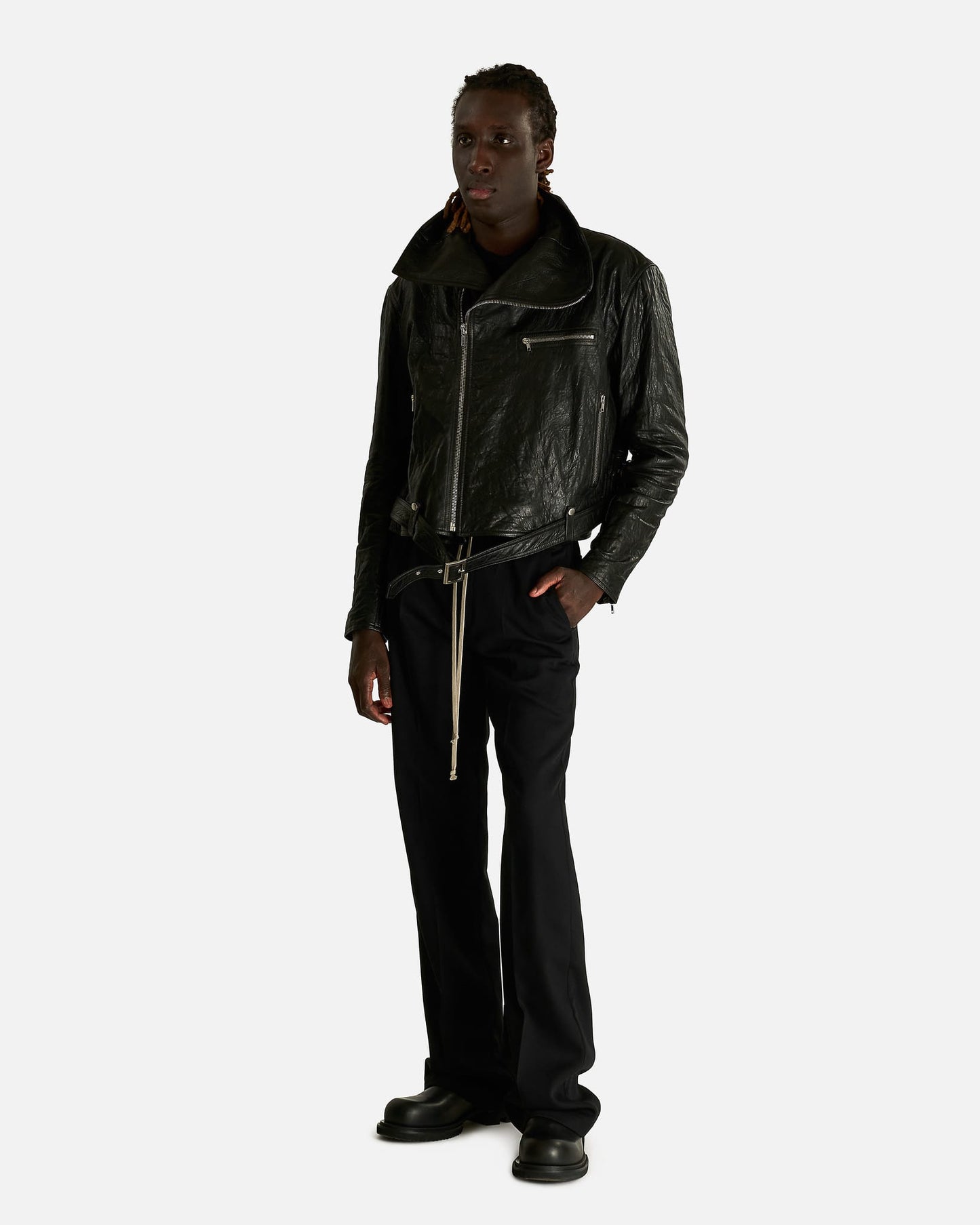 Rick Owens Men's Jackets OS Dracubiker in Black
