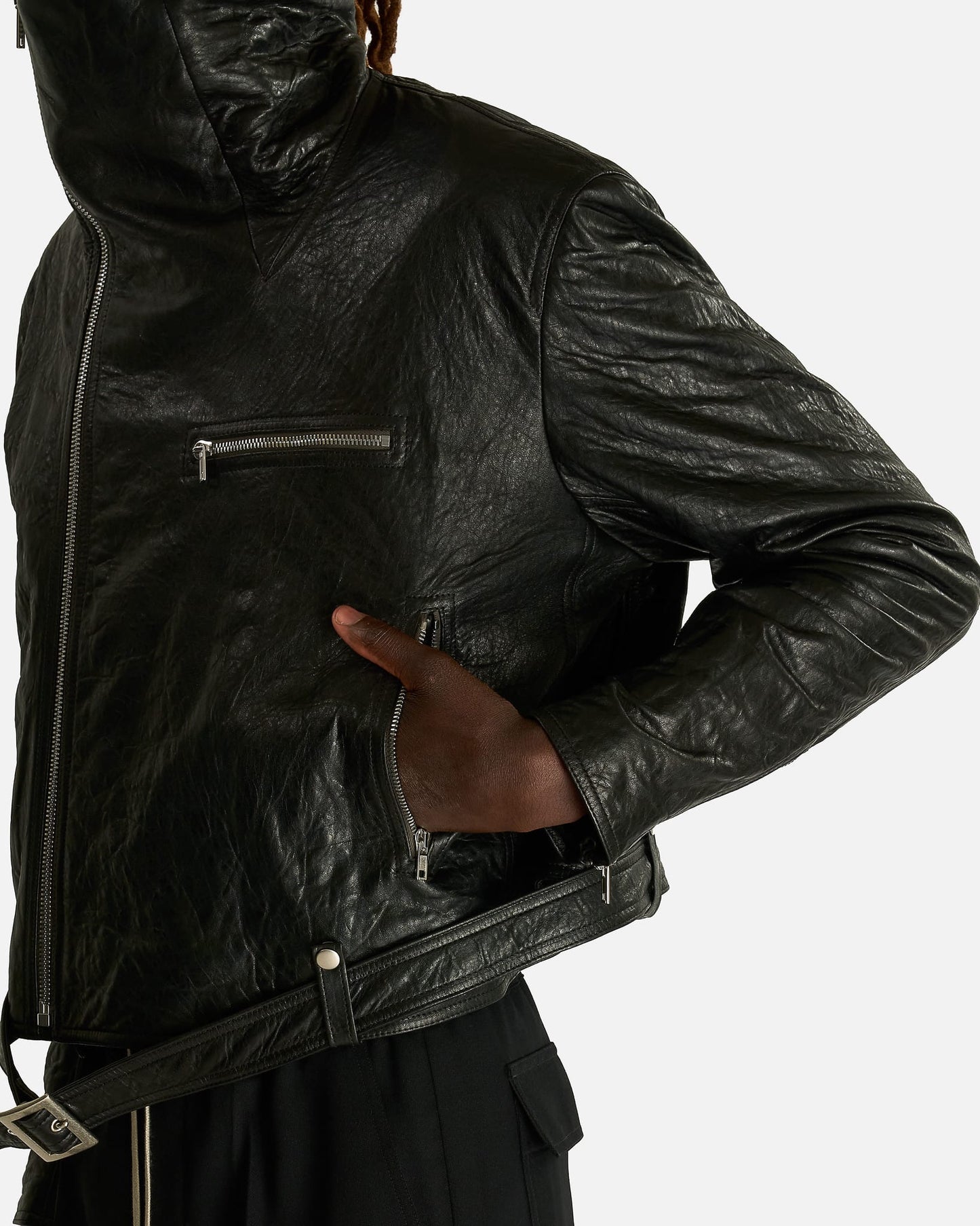Rick Owens Men's Jackets OS Dracubiker in Black