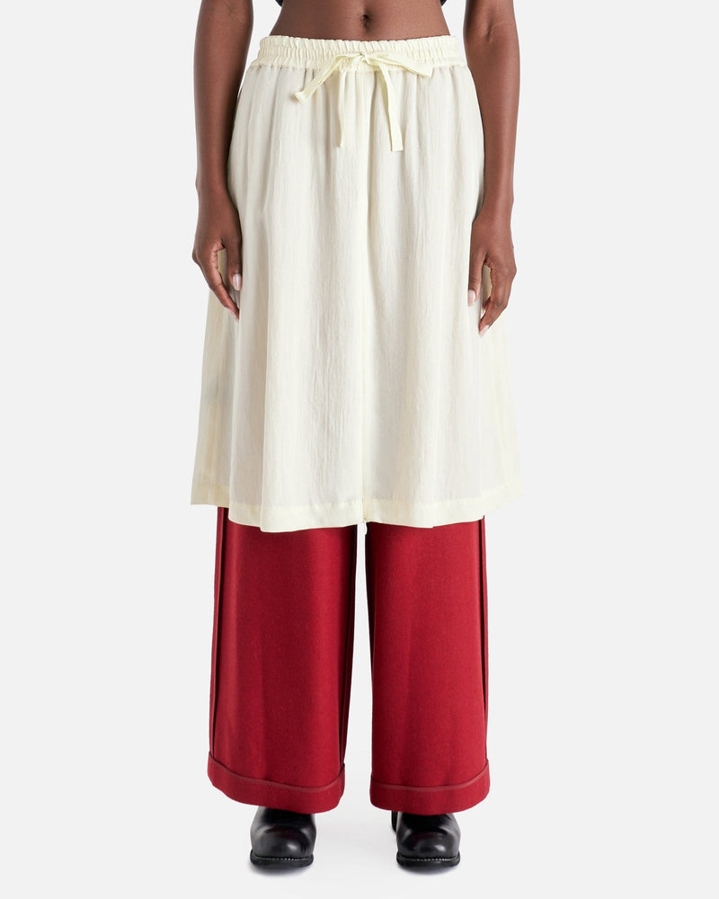 Drawstring Layered Pants in Red – SVRN