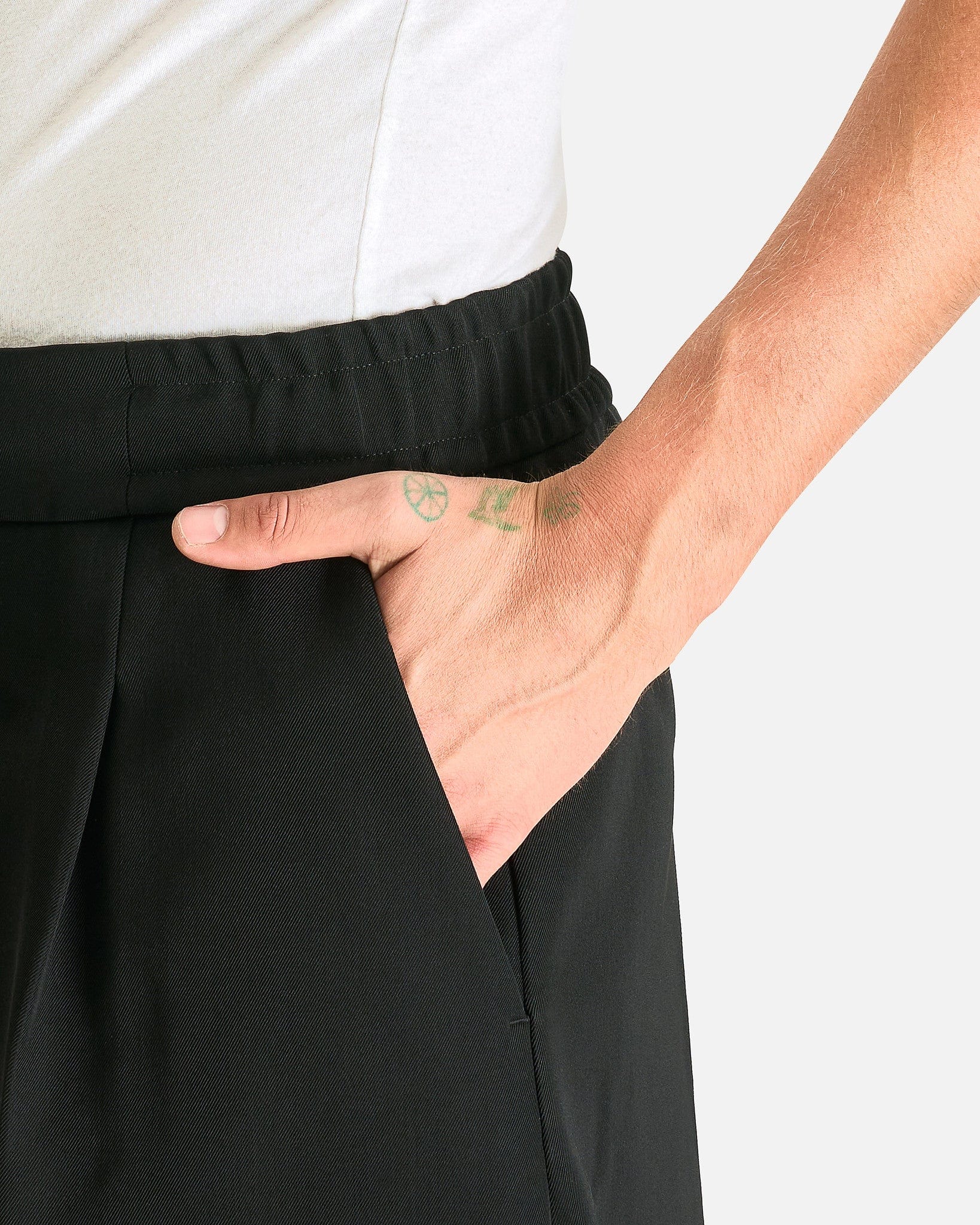 Fear of God Men's Jeans Drawstring Wide Leg Pant in Black